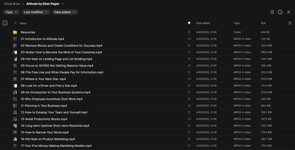 Eben Pagan – Altitude