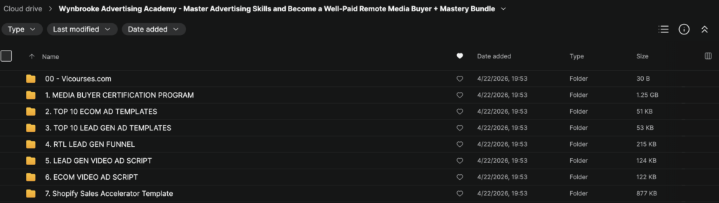 Wynbrooke Advertising Academy – Master Advertising Skills and Become a Well-Paid Remote Media Buyer + Mastery Bundle