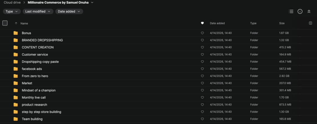 Millionaire Commerce by Samuel Onuha