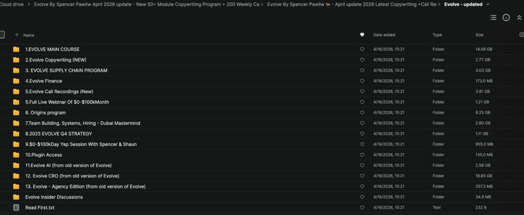 Spencer Pawliw – Evolve + Origins Ecommerce Pack (April 2026)