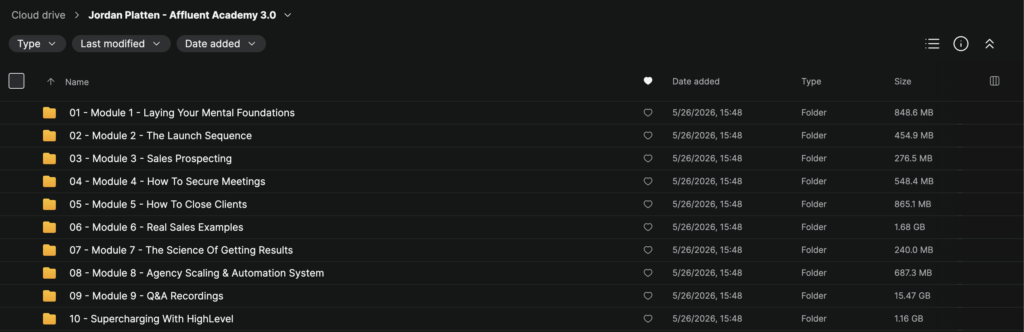 Jordan Platten – Affluent Academy 3.0